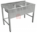 Ванна моечная цельнотянутая "Люкс" ВМЦЛ 1202/6 1200x600x860 фото